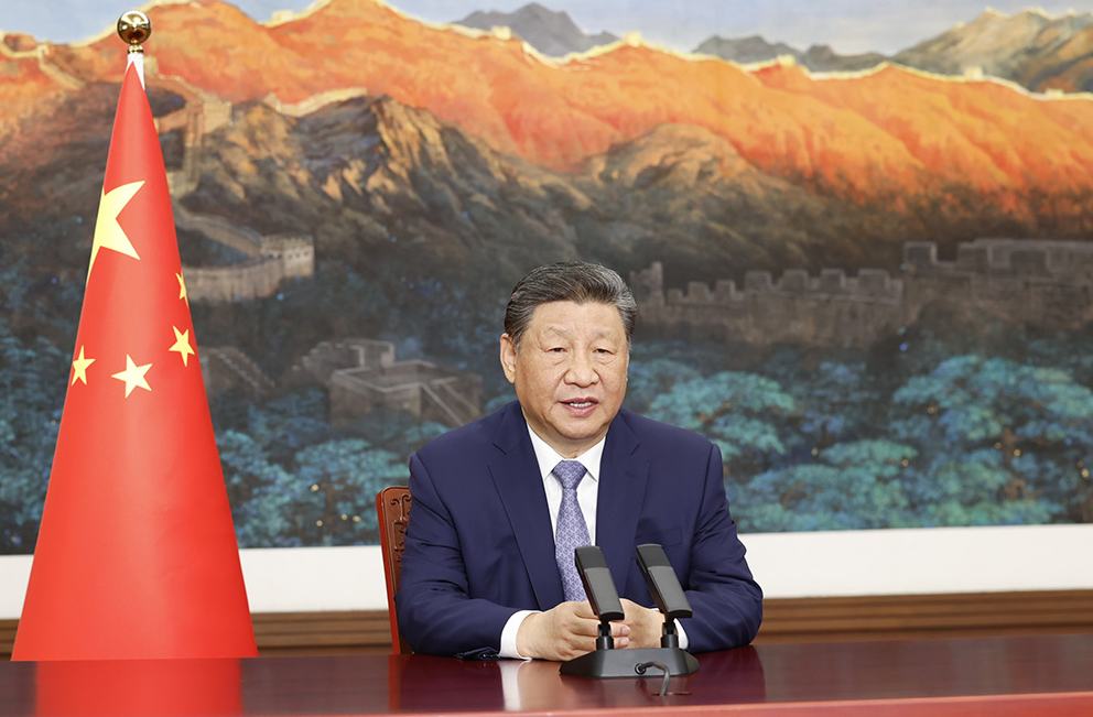 习近平向气候和公正转型领导人峰会发表致辞
