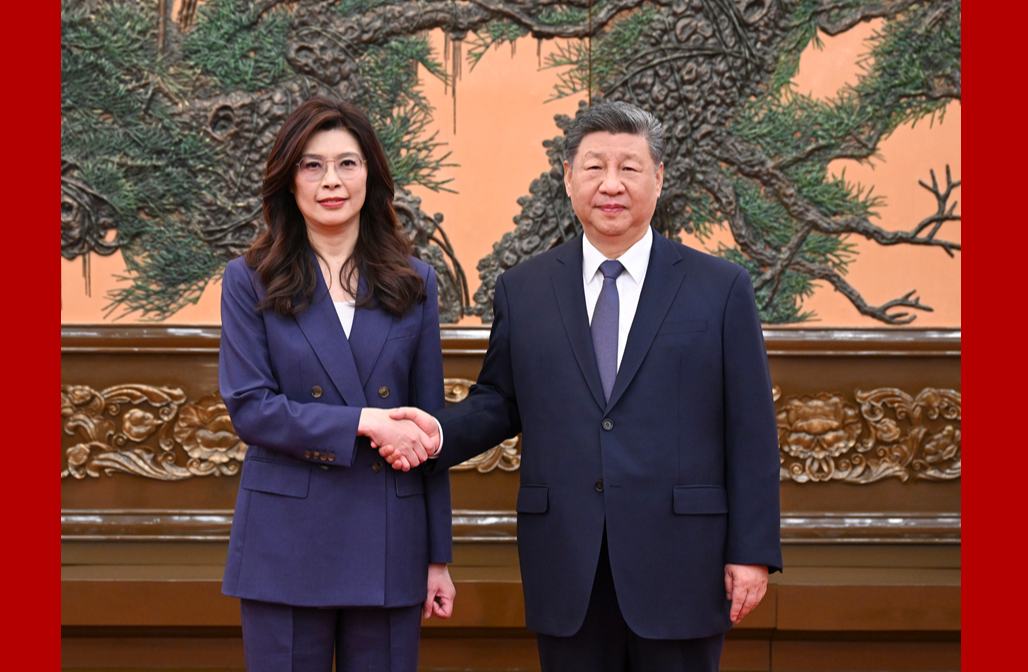 习近平总书记会见中国国民党主席郑丽文