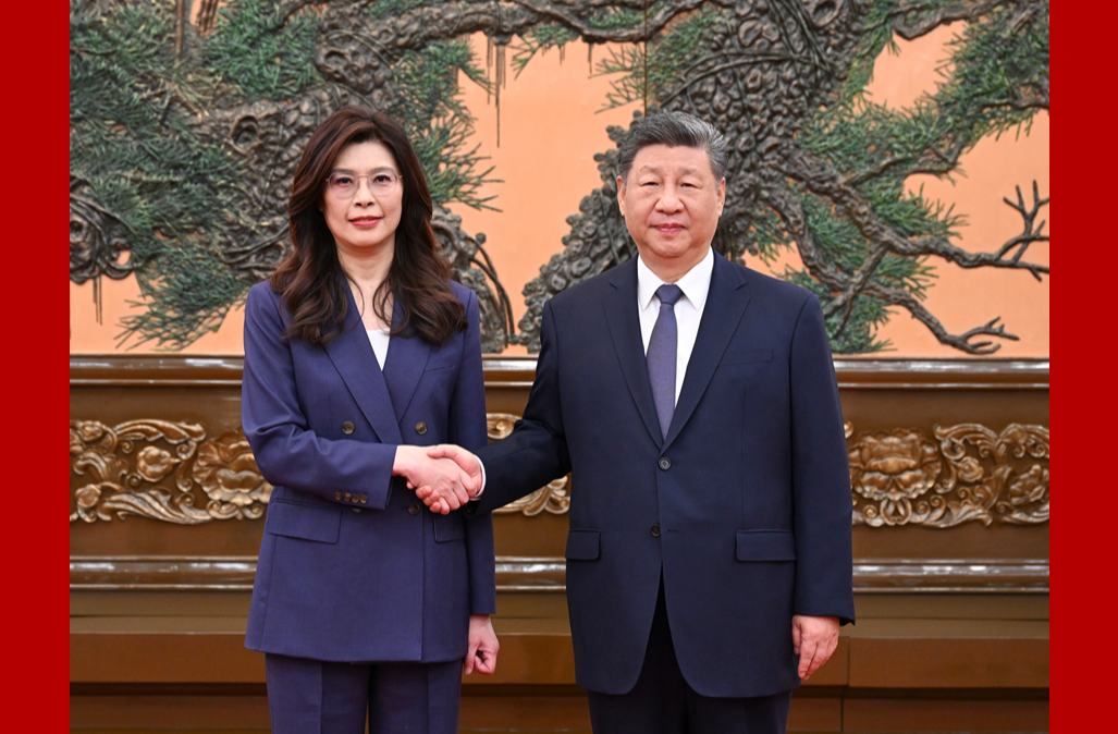 习近平总书记会见中国国民党主席郑丽文