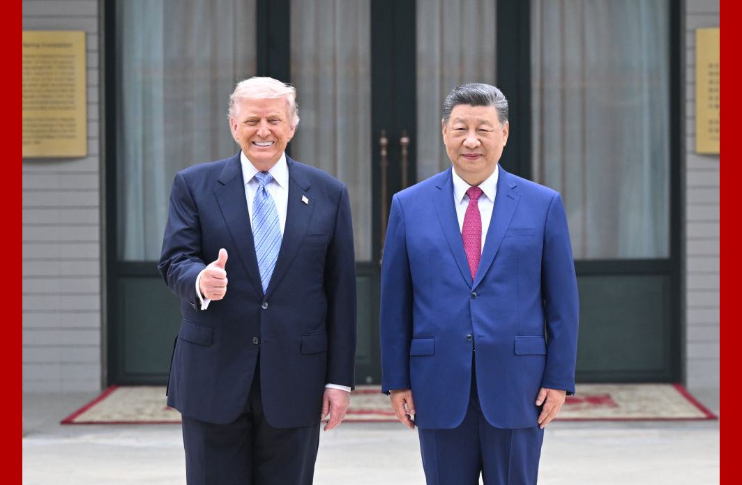 习近平同美国总统特朗普在中南海小范围会晤