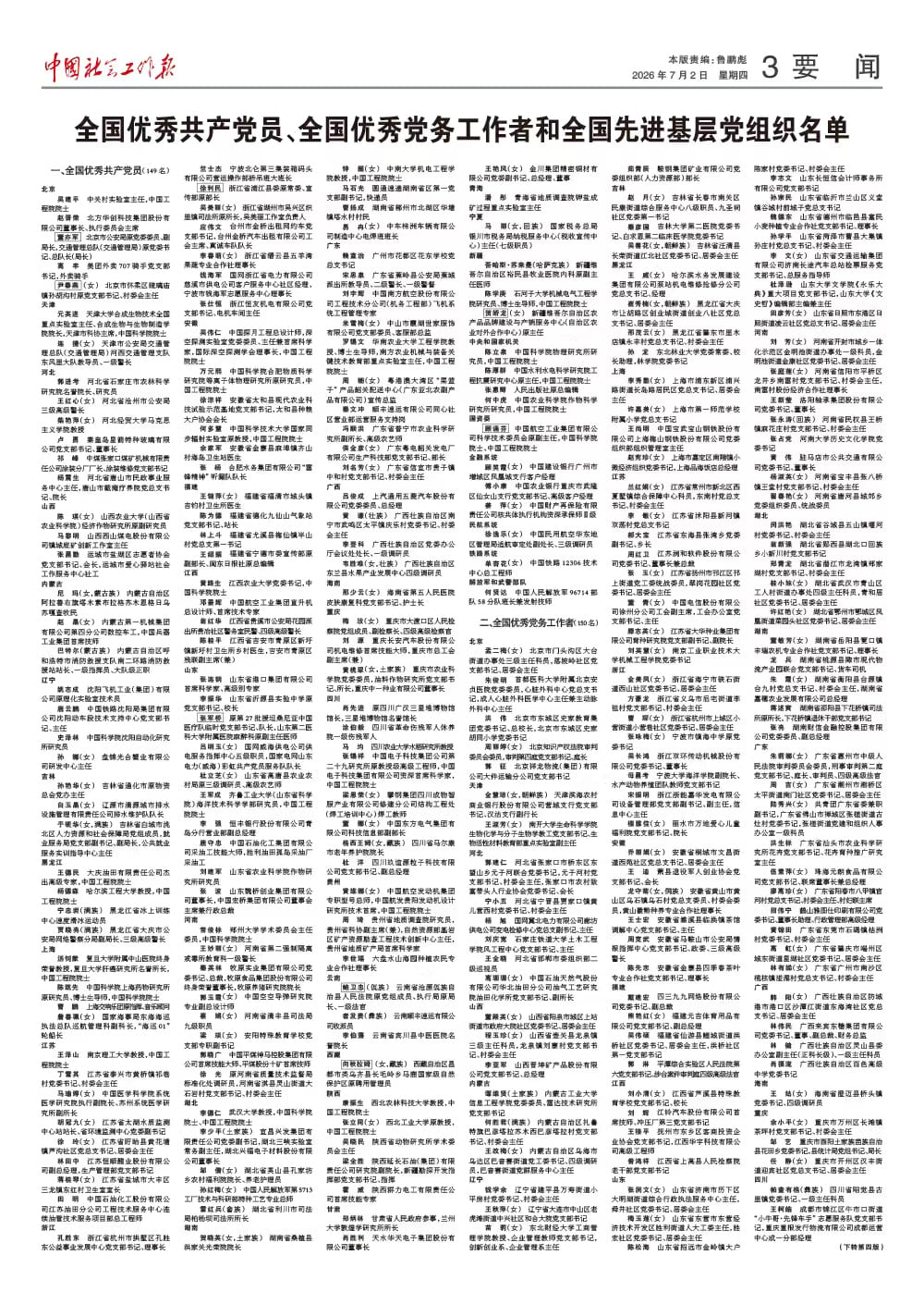 报纸版面图